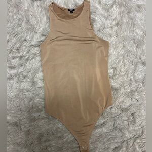 Express Body Contour Nude Thong Bodysuit